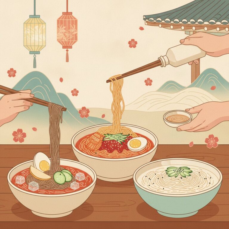 Beginner Korean Cold Noodles Guide: Types and How to Eat