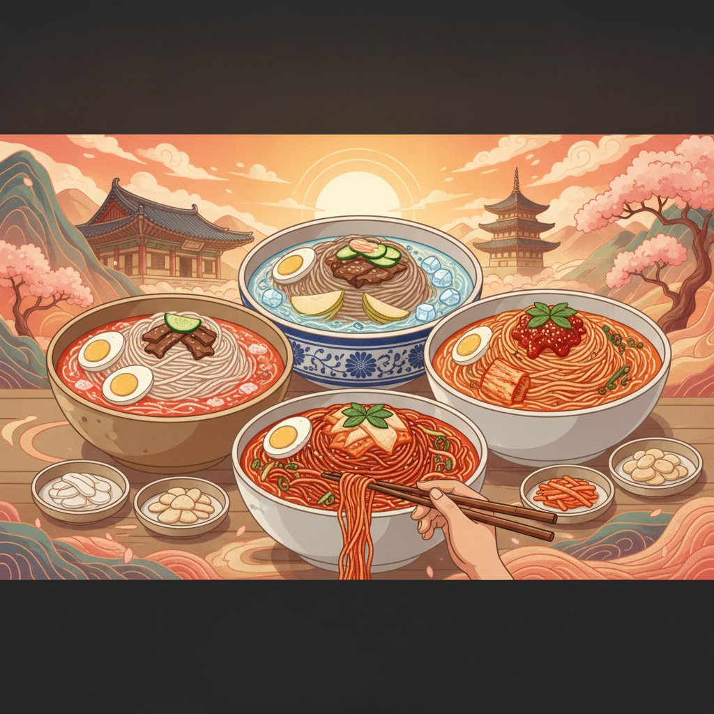 Beginner Korean Cold Noodles Guide: Types and How to Eat