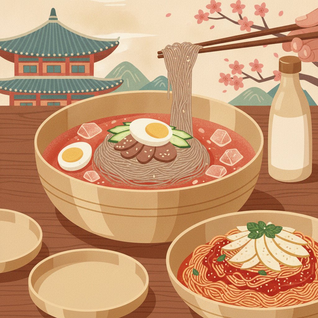 Beginner Korean Cold Noodles Guide: Types and How to Eat