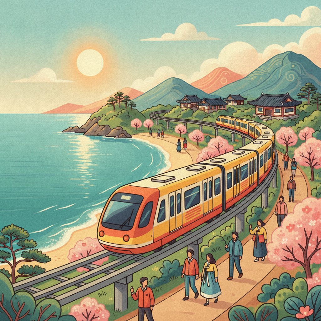 Haeundae Blueline Park: Coastal Trains in Busan