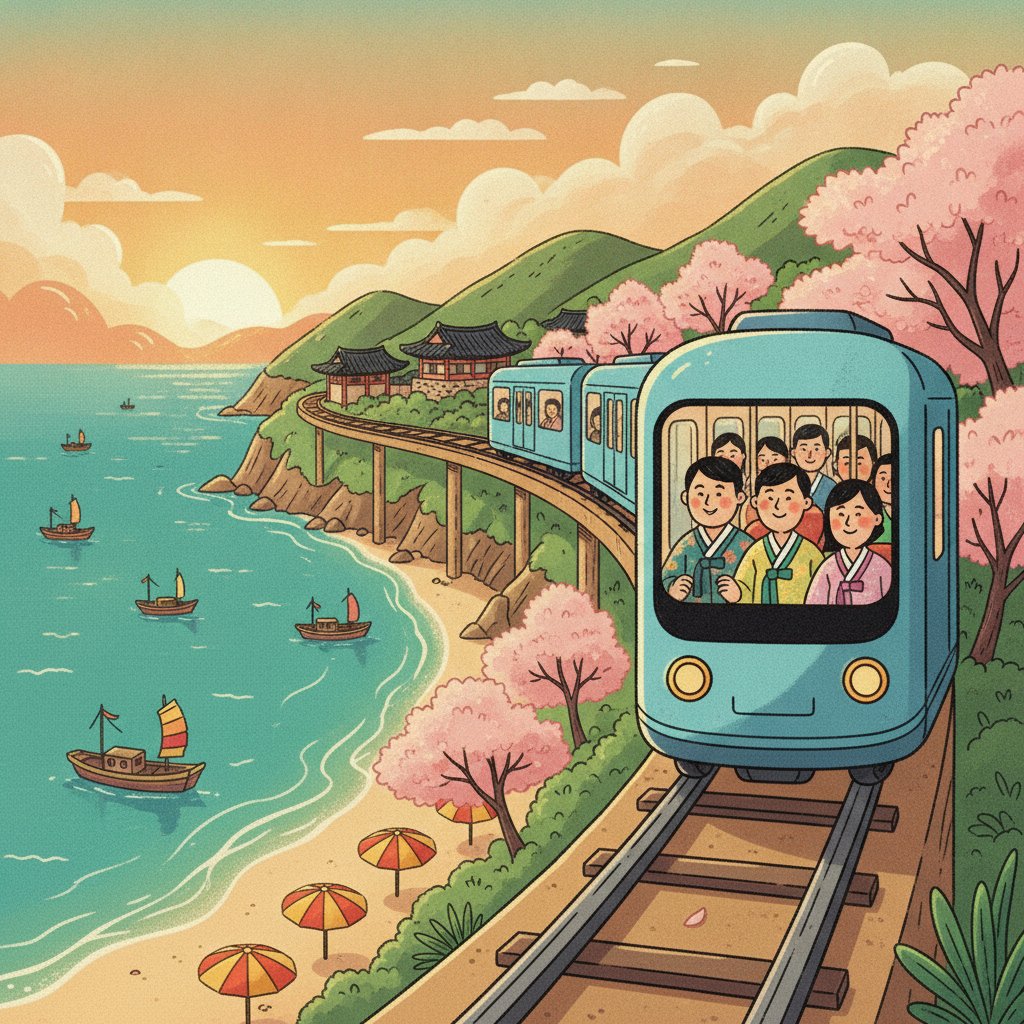 Haeundae Blueline Park: Coastal Trains in Busan