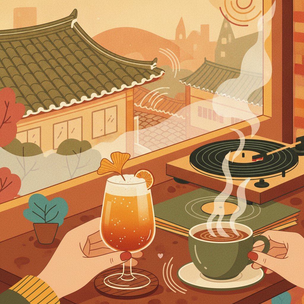 HILLS & EUROPA in Haebangchon: Cocktails, Coffee, and Vinyl