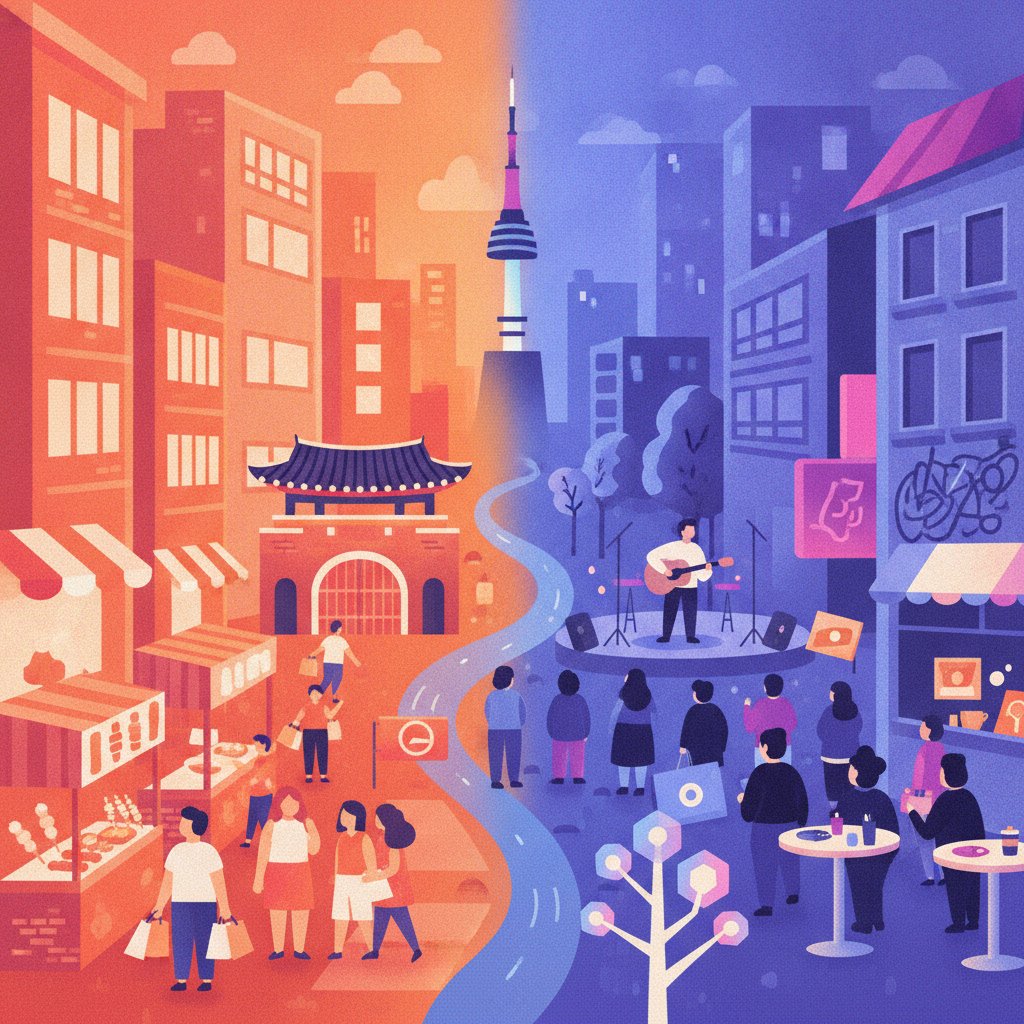 Myeongdong vs. Hongdae: Choosing Your Perfect Seoul Base