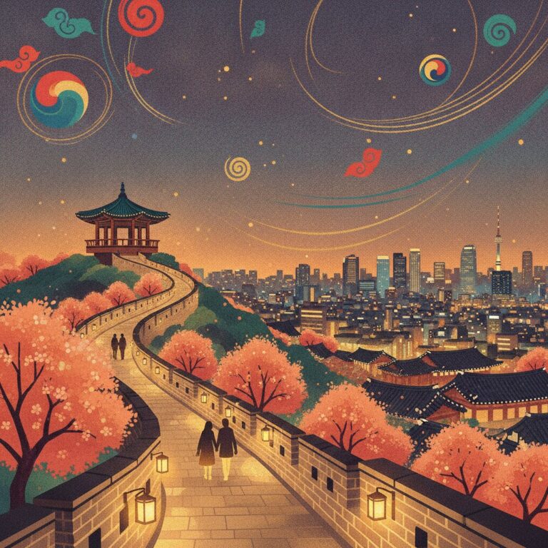 Seoul City Wall Trail Night Walk: Naksan Park Route